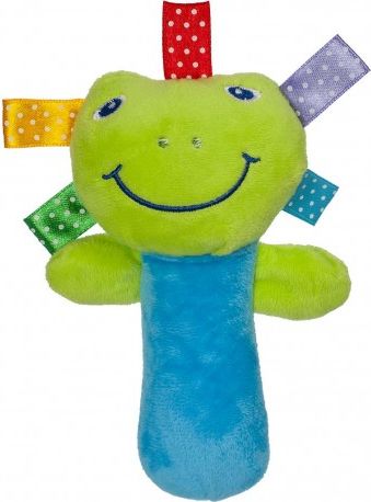 Plyšová hračka s pískátkem Akuku žabka, Zelená - obrázek 1