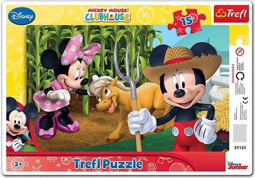 TREFL Puzzle Mickeyho klubík: Na farmě 15 dílků - obrázek 1