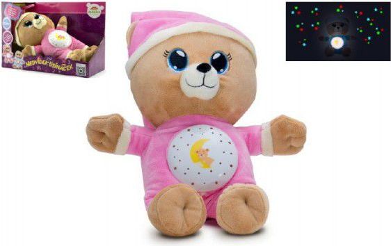 Teddies Medvídek Usínáček růžová - obrázek 1