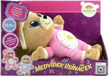 Teddies Medvídek Usínáček růžová - obrázek 4