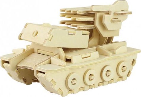 Robotime 3D puzzle Tank s raketama JP239 - obrázek 1