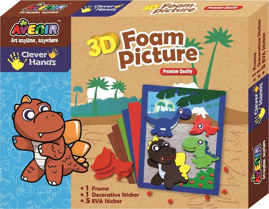 AVENIR 3D Pěnové obrázky - Dinosauři - obrázek 1