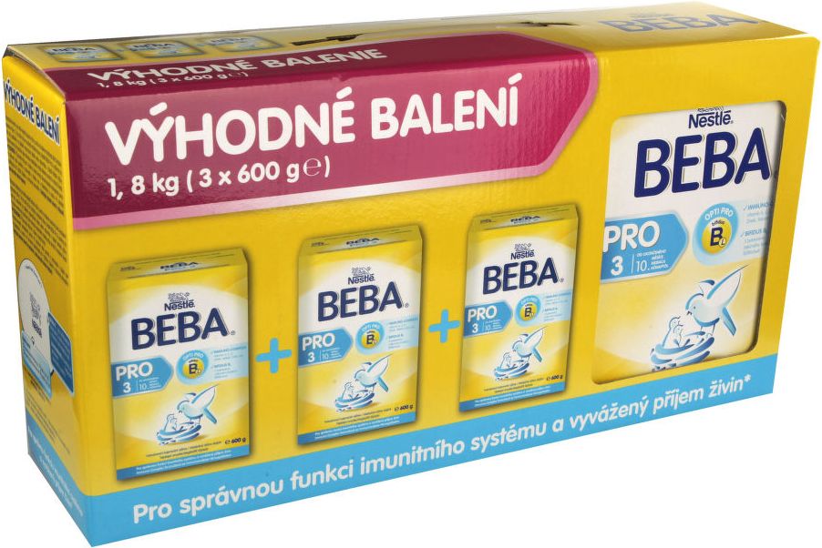 BEBA OPTIPRO 3 3x600g - obrázek 1