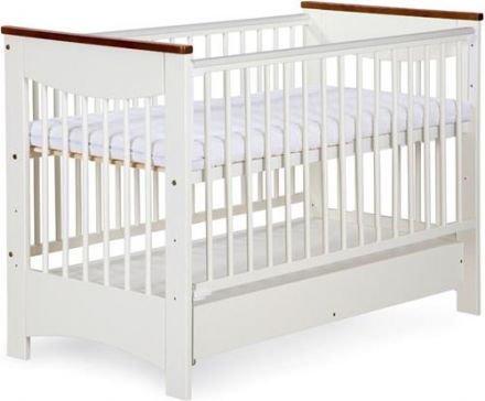 Klups POSTÝLKA - KOLÉBKA LUNA + šuplík + spouštěcí bok + KOLÉBKA, 120x60 - obrázek 1