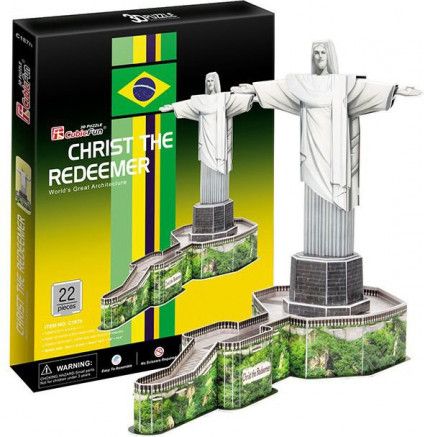 CUBICFUN 3D puzzle Socha Krista Spasitele 22 dílků - obrázek 1