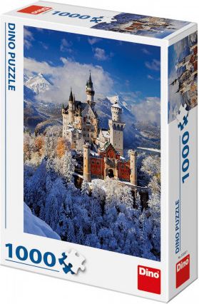 DINO Zimní Neuschwanstein 1000 dílků - obrázek 1
