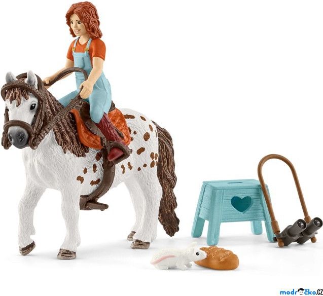 Schleich - Kůň s jezdcem, Mia a Spotty - obrázek 1