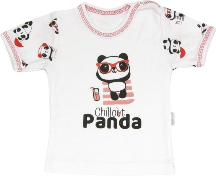 Mamatti Mamatti Bavlněné tričko Panda - krátký rukáv, roz. 80 80 (9-12m) - obrázek 1
