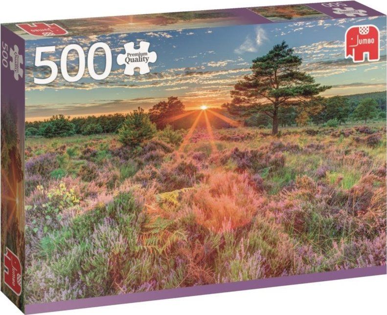 JUMBO Puzzle Vřes při západu slunce 500 dílků - obrázek 2