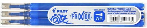 Náplň do rolleru "Frixion Point", modrá, 0,25mm, vymazatelná, 3ks, PILOT, bal. 3 ks - obrázek 1