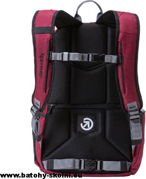Studentský batoh Meatfly Basejumper 5 G Heather Burgundy Black - Doprava Zdarma - obrázek 5
