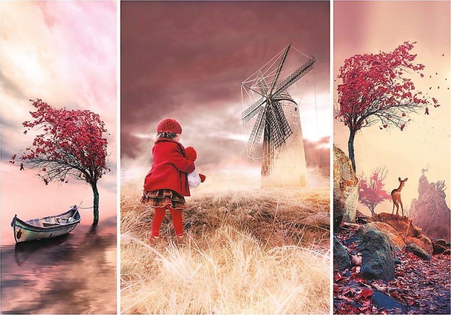 TREFL Puzzle Romantic: Pohádková země 1000 dílků - obrázek 1