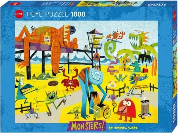 HEYE Puzzle Pláž příšerek 1000 dílků - obrázek 2