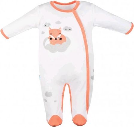 Kojenecký bavlněný overal New Baby Liška lososová, Růžová, 80 (9-12m) - obrázek 1