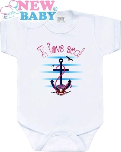 Dětské body New Baby Marine růžové vel.56 - obrázek 1