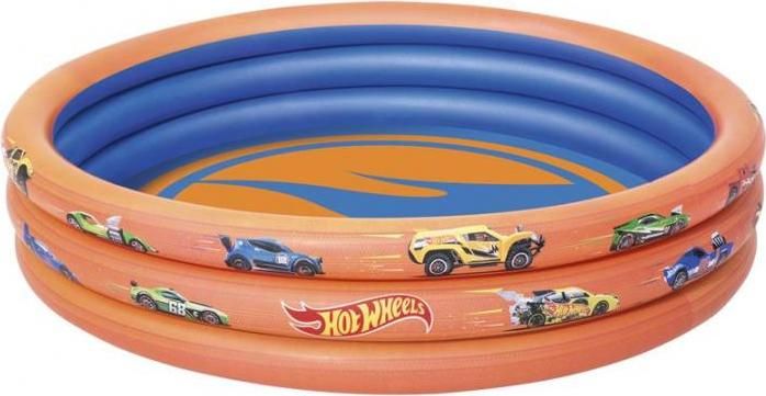 BESTWAY Nafukovací bazének Hot Wheels, průměr 1,22m, výška 25cm - obrázek 1