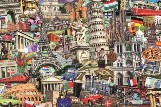 JUMBO Puzzle Best of... Evropská města 1500 dílků - obrázek 1
