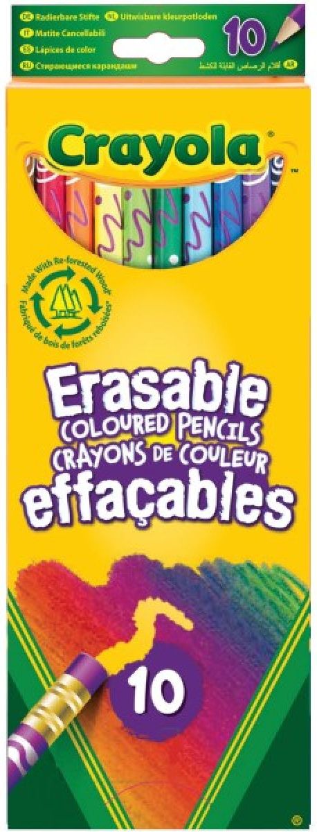 Crayola Pastelky gumovatelné 10ks - obrázek 1