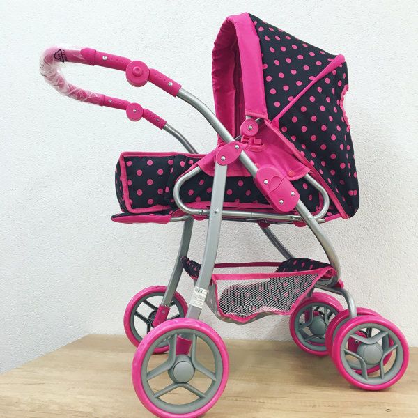 Hluboký kočárek pro panenky Baby Mix 9661-M1218 - obrázek 1