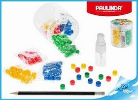 Paulinda Super Beads 10x8mm 4barvy 160 ks s doplňky v dóze - obrázek 1