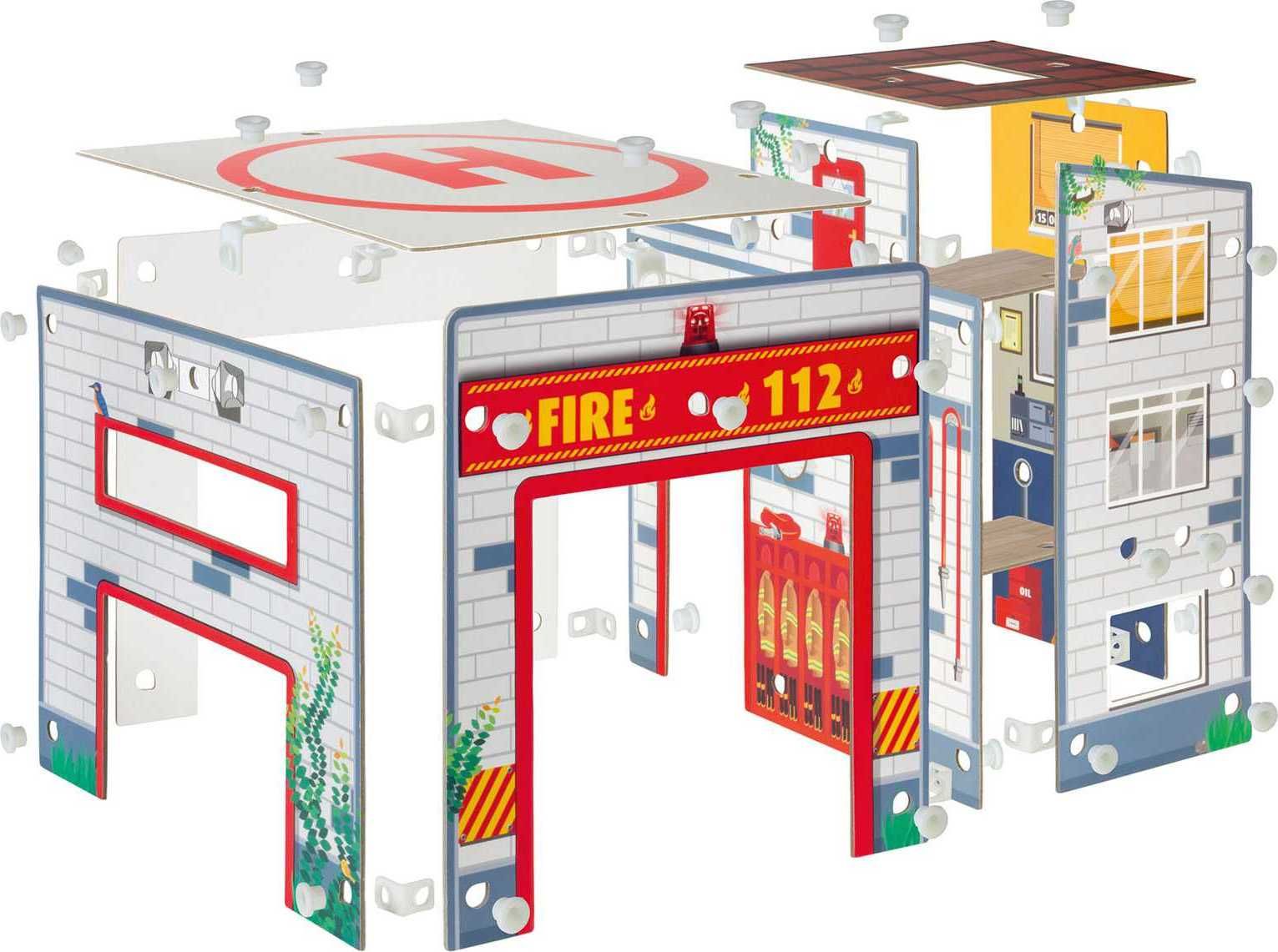 REVELL Junior Kit playset 00852 - Fire Truck & Fire Station (1:20) - obrázek 4