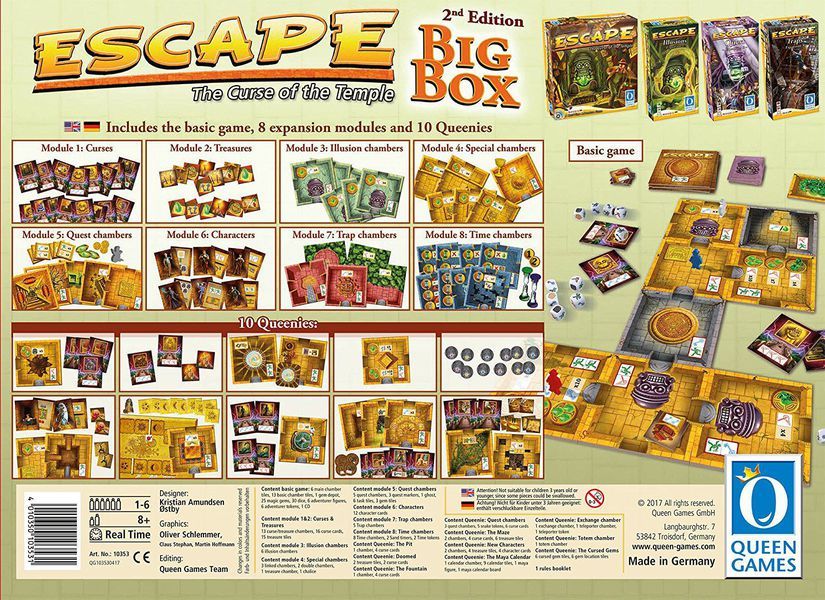 Queen games Escape: The Curse of the Temple - Big Box Second Edition - obrázek 2