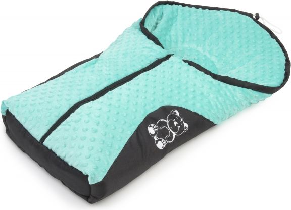 Fusák nejen do autosedačky Baby Nellys ® MINKY - mátový - obrázek 1