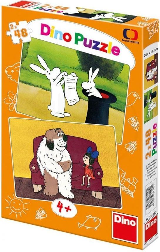 Dino Puzzle Dino Puzzle 2 x 48 - Večerníčky - obrázek 1