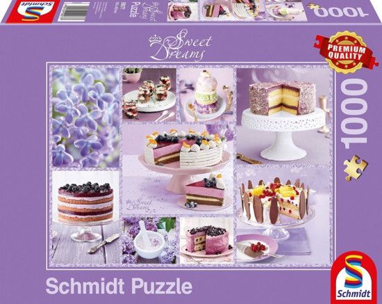 SCHMIDT Puzzle Sweet Dreams: Fialové pokušení 1000 dílků - obrázek 1