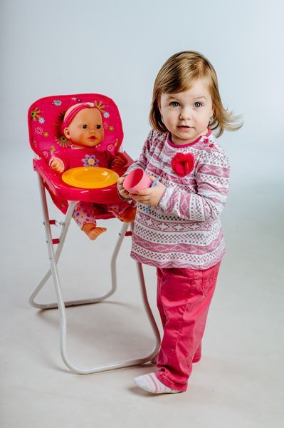 Teddies Židlička pro panenky vysoká - obrázek 2