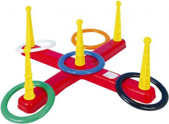 Teddies Házecí hra kroužky plast v síťce - obrázek 3