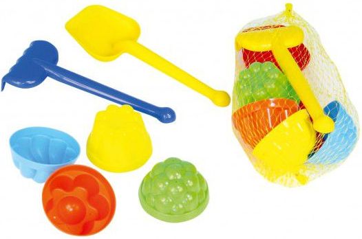 CHEMOPLAST a.s. Sada na písek lopatka hrabičky 4 ks bábovky - obrázek 2