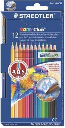 Akvarelové pastelky, se štětcem, 12 barev, sada, STAEDTLER, set 12 ks - obrázek 1