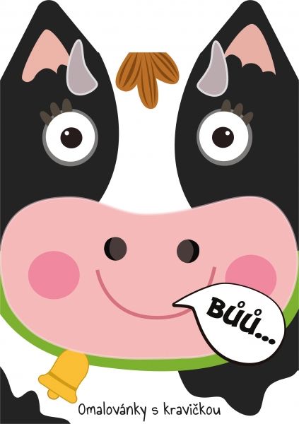 Omalovánka A4 zvířátka - Kráva - obrázek 1