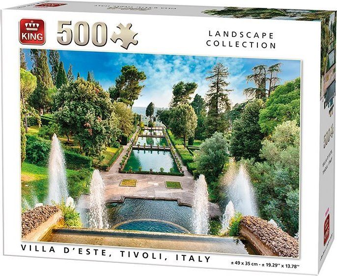 KING Puzzle Vila d'Este, Itálie 500 dílků - obrázek 1