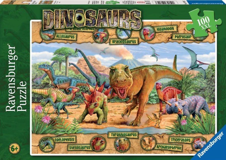 RAVENSBURGER Puzzle Dinosauři XXL 100 dílků - obrázek 2