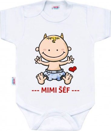 Body s potiskem New Baby MIMI ŠÉF, Dle obrázku, 50 - obrázek 1