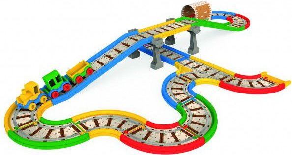 Kid Cars Wader Železnice s městem v krabici 59x40x15cm - obrázek 3