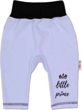 Baby Nellys Bavlněné tepláčky, Little Prince - modré, vel. 74 - obrázek 1