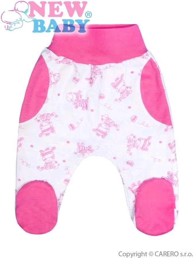 Kojenecké polodupačky New Baby Zebrababy II růžové Růžová 62 (3-6m) - obrázek 1