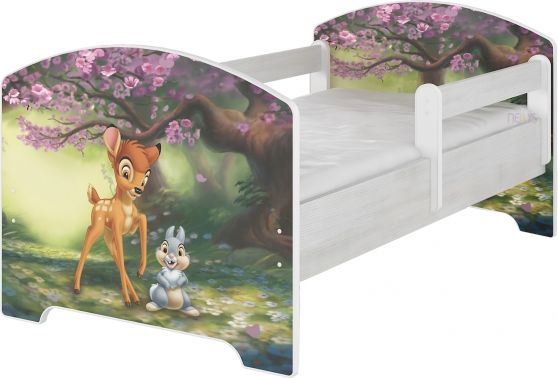BabyBoo Dětská postel Disney, 160x80 + pěnová matrace zdarma - BAMBI, D19 - obrázek 1