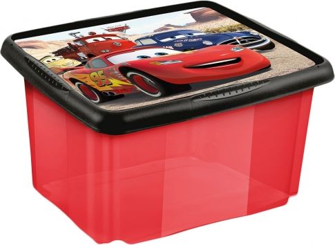 Keeeper Box na hračky Cars 45 l - červený - obrázek 1