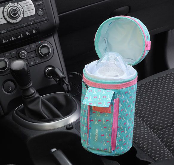 Ohřívač láhví do auta Baby Ono Be Active šedo zelený - obrázek 3
