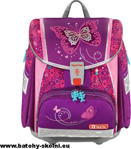 Školní aktovka Třpytivý motýl Hama TOUCH2 Flesch 4-dílný set Step by Step - obrázek 5
