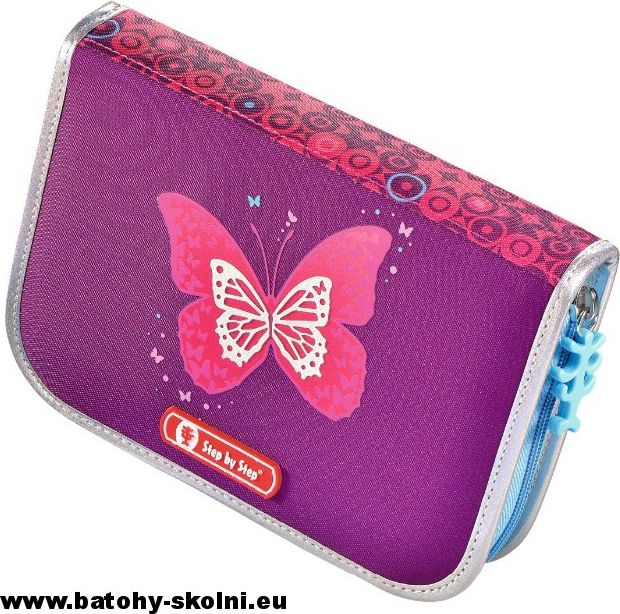 Školní aktovka Třpytivý motýl Hama TOUCH2 Flesch 4-dílný set Step by Step - obrázek 7
