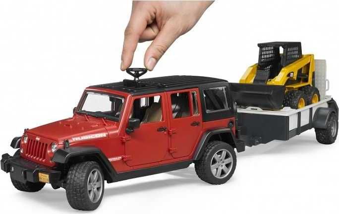 Bruder Jeep RUBICON + přepravník BOB CAT - obrázek 2