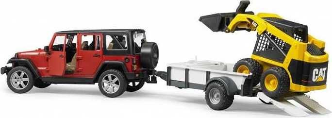 Bruder Jeep RUBICON + přepravník BOB CAT - obrázek 3