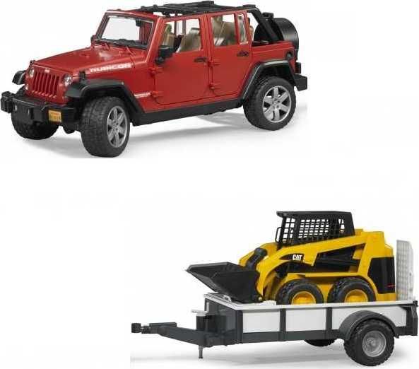 Bruder Jeep RUBICON + přepravník BOB CAT - obrázek 4