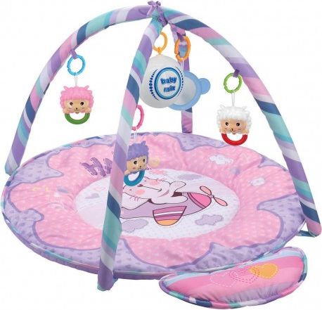 Hrací deka s hracím modulem Baby Mix medvídek, Růžová - obrázek 1