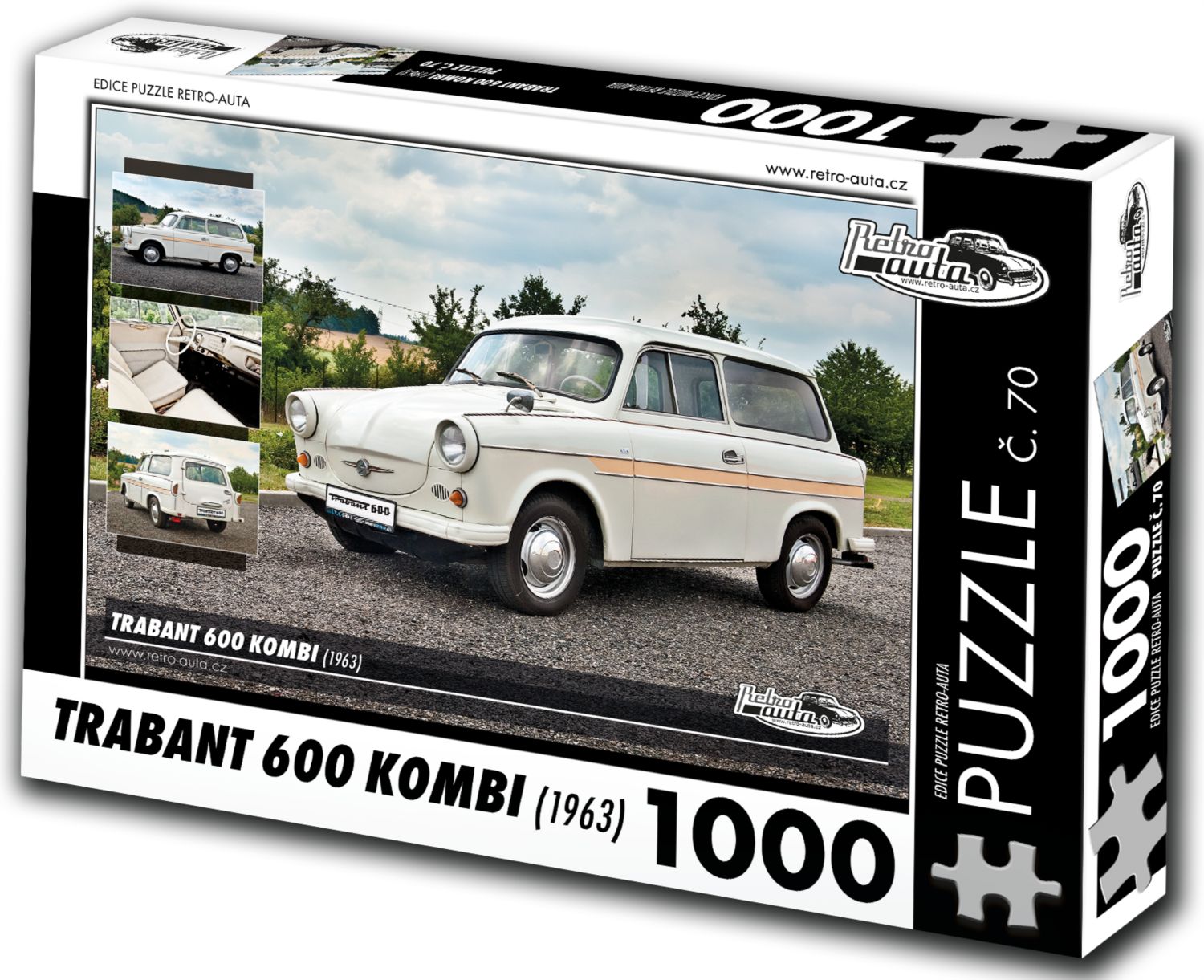 RETRO-AUTA Puzzle č. 70 Trabant 600 KOMBI (1963) 1000 dílků - obrázek 1